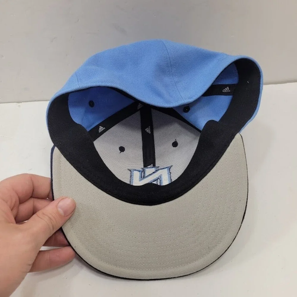 Adidas National League Baseball Cap Hat Adult Embroidered Logo Fitted Blue